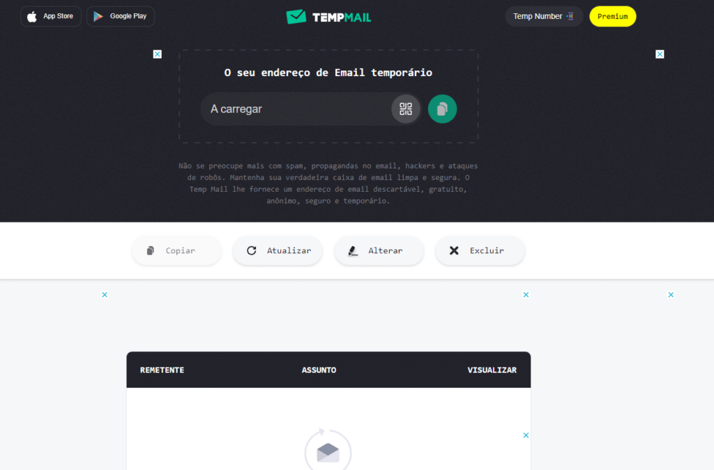 Tempmail Dashboard