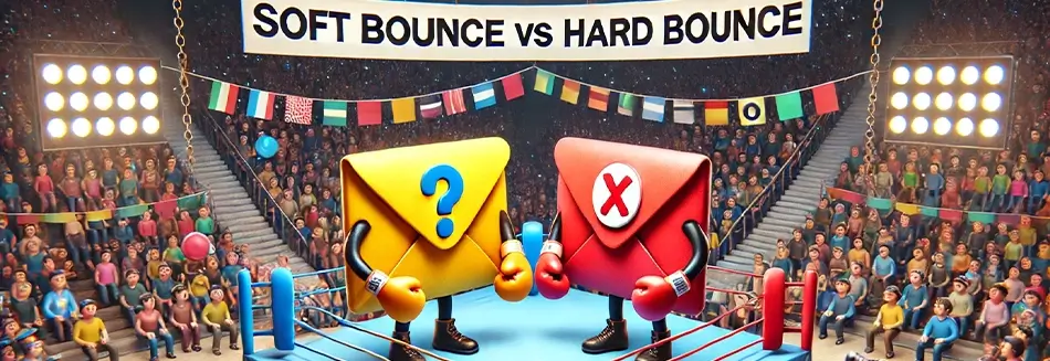 Soft bounce vs Hard bounce email: understand and avoid them