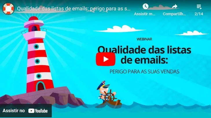 webinar safetymails youtube qualidade listas emails